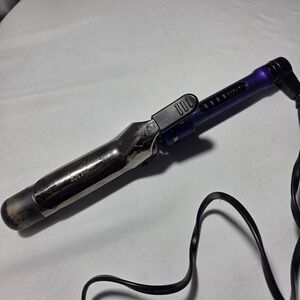 Ion Professional Digital Curling Iron Purple 1.25 Inch Barrel 450F Swivel Cord
